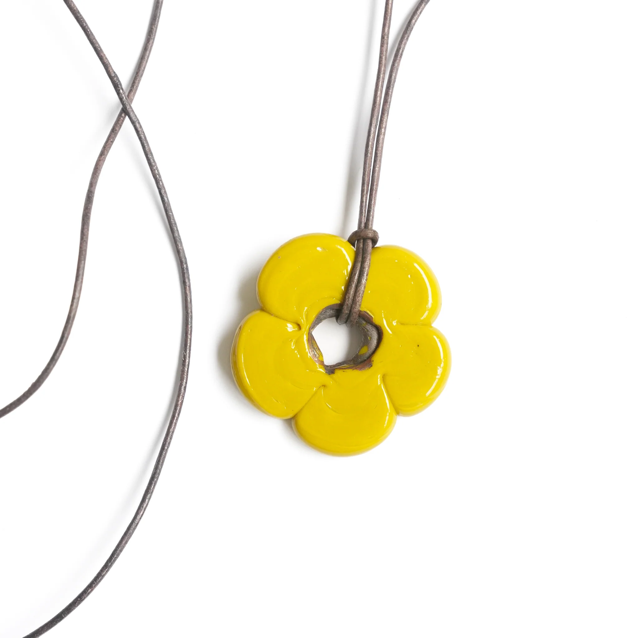 Yellow Flower Necklace - Image 6