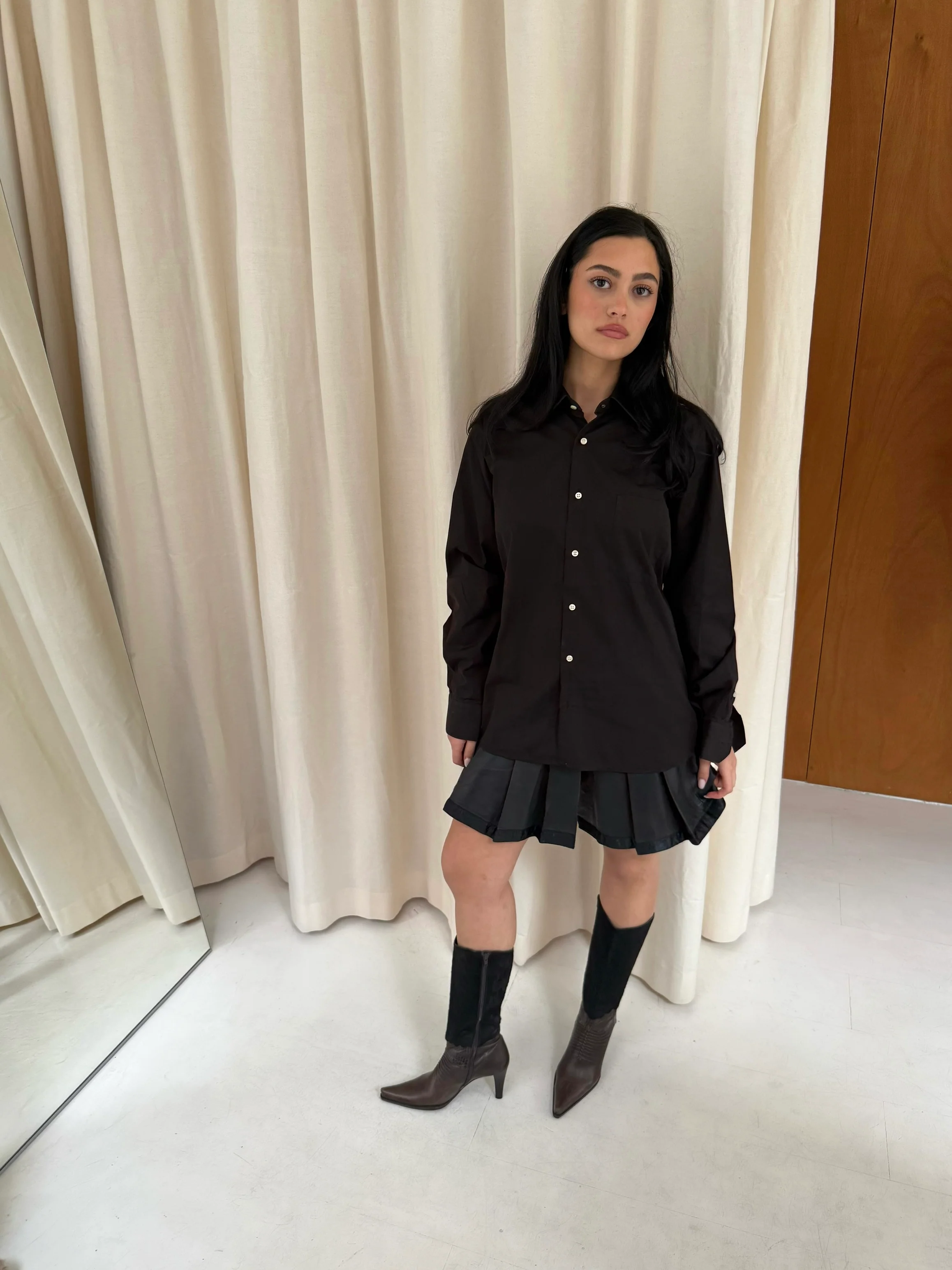 Leather Mini Skirt - Image 4